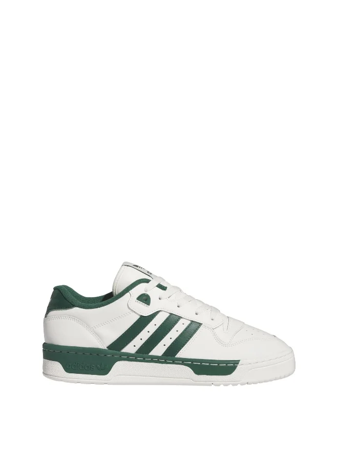 اديداس Adidas Rivalry Low White Basketball Shoes For Men 7.5