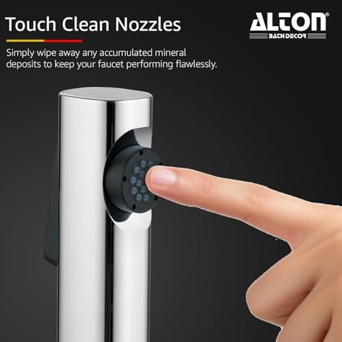 ALTON SHR20855, Health Faucet with SS-304 Grade 1.25 Meter Flexible Hose Pipe and Wall Hook, Silver (Jet Spray for Toilet) - Image 3