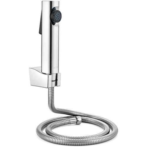 ALTON SHR20855, Health Faucet with SS-304 Grade 1.25 Meter Flexible Hose Pipe and Wall Hook, Silver (Jet Spray for Toilet) - Image 1