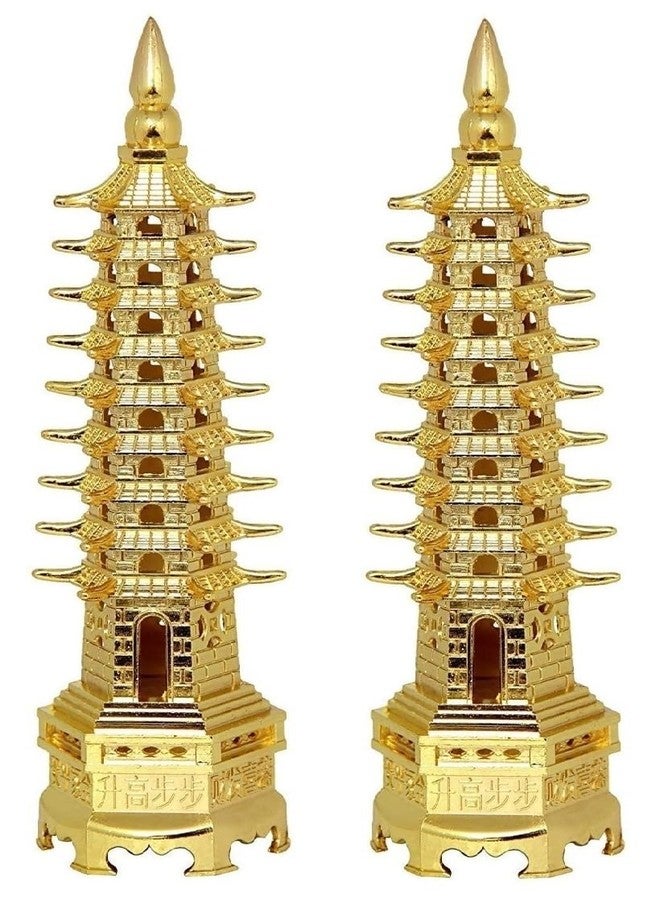Snabs Education Tower Feng Shui for Students, Pagoda Tower Vastu Items for Good Luck and Academic and Business Success Set of 2 - Image 4
