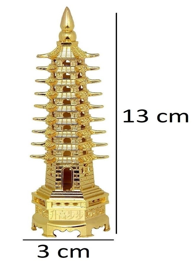 Snabs Education Tower Feng Shui for Students, Pagoda Tower Vastu Items for Good Luck and Academic and Business Success Set of 2 - Image 3