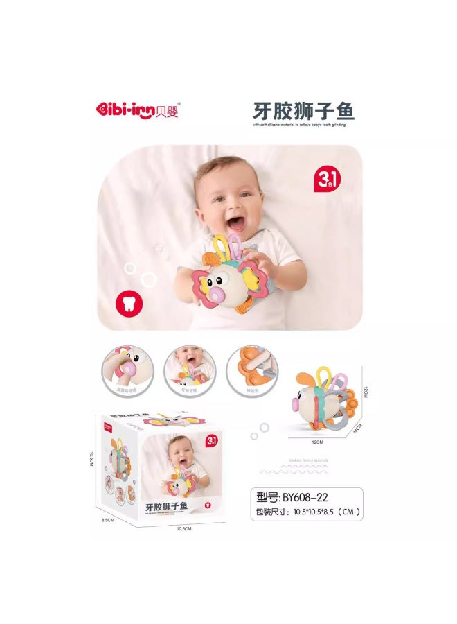 YF Export Tooth Glue Lionfish Soft Silicone To Appease Baby Small Teeth Molars Solid Teeth Grasp Training Assured Material - Image 4