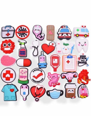Shoes Decorations Charms Crocs Accesories, Cute Dental Croc Charms Jibbits, PVC Nurse Stethoscope Shoes Decorations for Adults Women Men, Doctor Care Personnel Gifts Party Favor, 40 PCS - pzsku/Z71E4EB785A679BC3018CZ/45/1747277706/a023d1b2-80a8-4d04-83d6-a847cf9fc8e6