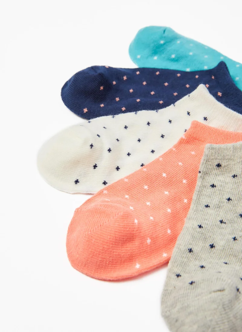 زيبي Zippy 5-Pack Cotton Ankle Socks For Girls