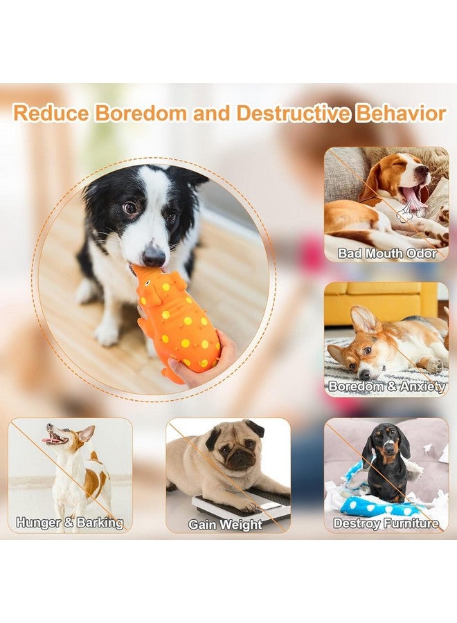 Generic Dog Squeaky Latex Chew Toy - (Wild Boar, Orange) Non-Toxic, Soft Rubber, Interactive, Chewing, Teething, Fetch Play Toy For Small To Medium Dogs  - Image 5