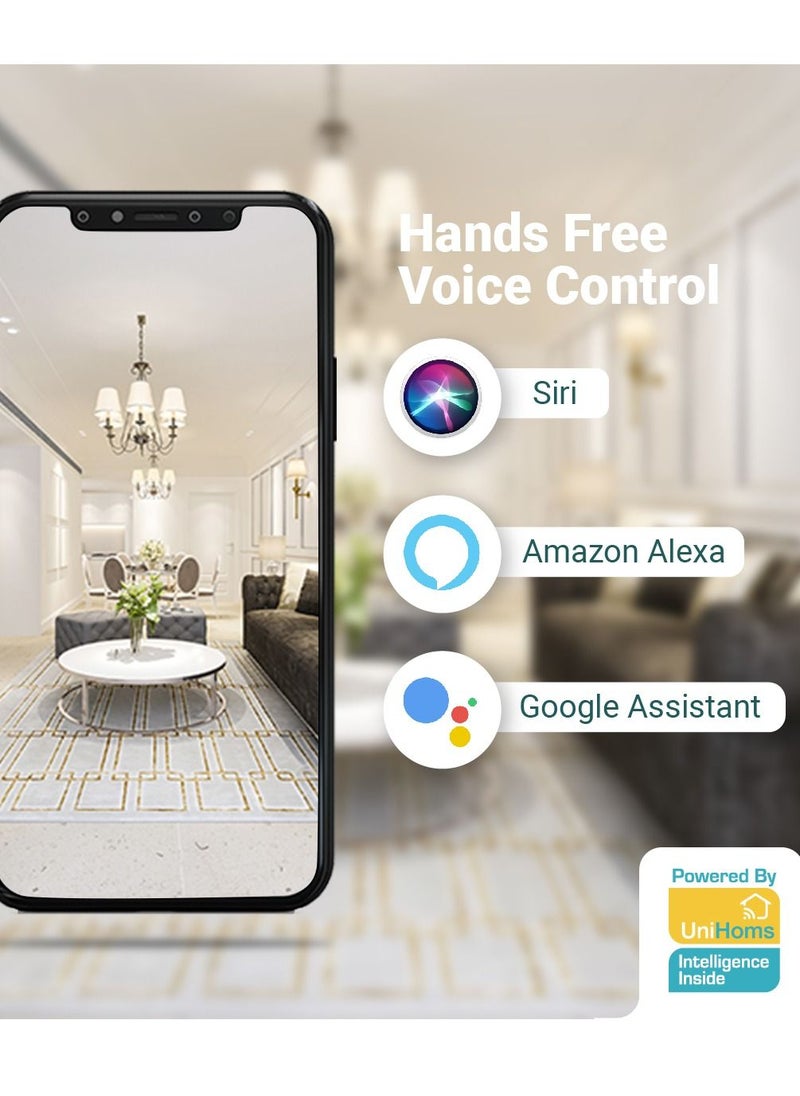 UNIHOMS - Indoor WiFi Camera Full HD Motion Detection and Tracking with Two Way Audio Compatible with Siri Alexa - Image 1