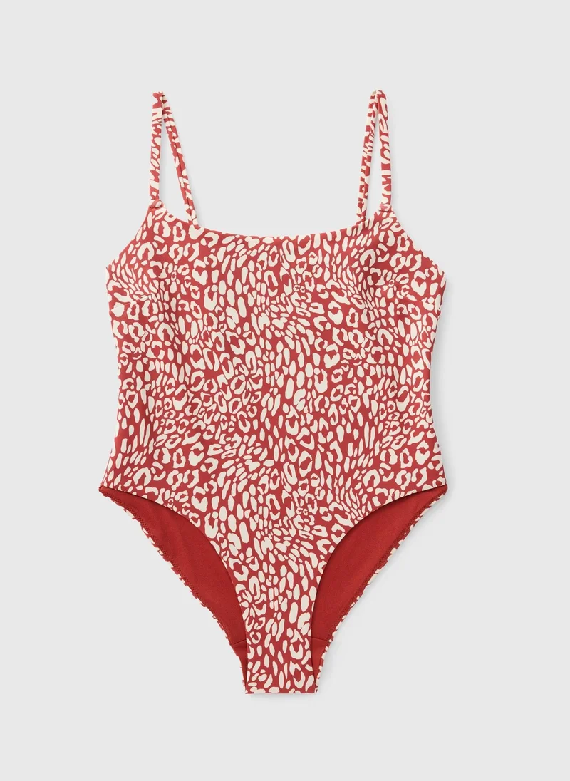 ماتلان Rust Animal Scoop Swimsuit