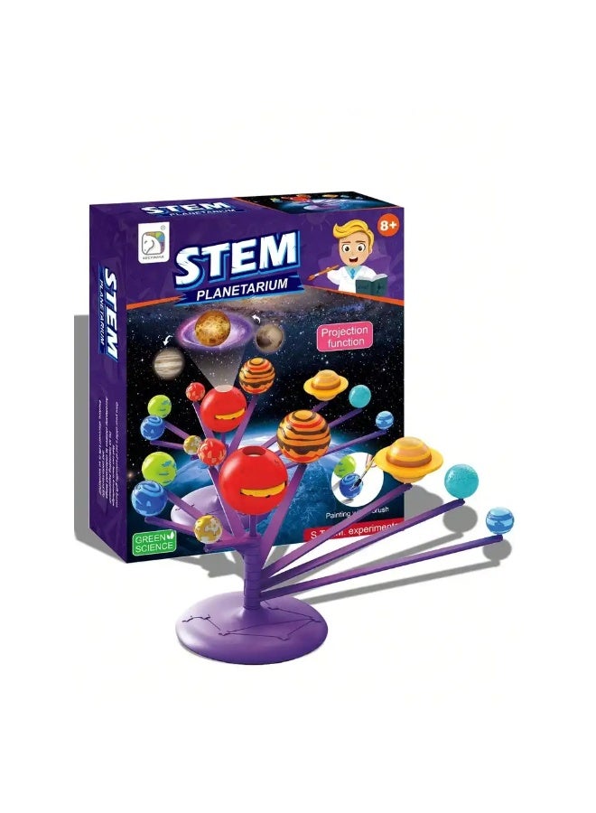 لعبة تعليمية لنموذج النظام الشمسي المكون من 8 كواكب مع جهاز عرض - SD555 - Image 1