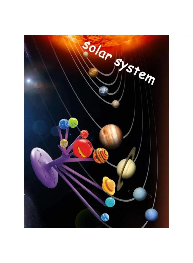 لعبة تعليمية لنموذج النظام الشمسي المكون من 8 كواكب مع جهاز عرض - SD555 - Image 2