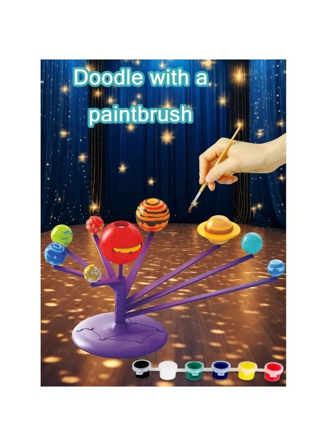 لعبة تعليمية لنموذج النظام الشمسي المكون من 8 كواكب مع جهاز عرض - SD555 - Image 3