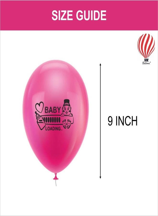 Hk Balloons 50Pcs Baby Shower Decoration Balloon Item For These can be great for baby showers or pregnancy announcements Waiting for Baby Themed Balloons - Image 3