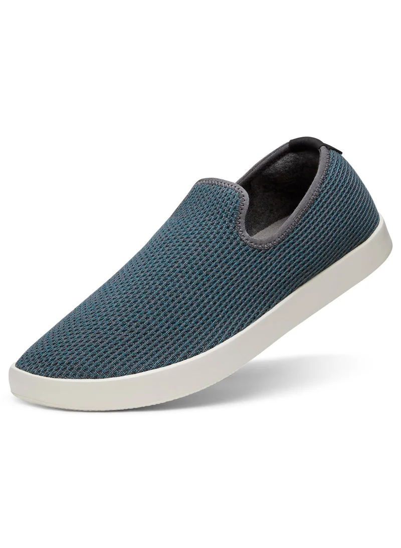 Allbirds شباشب رجالية مريحة - رمادي عاصفأزرق سماوي نعل كريمي حجري