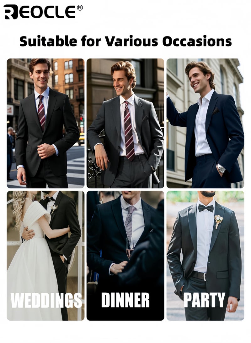 ريوكل جاكيت بدلة رجال بتصميم عصري وقصة ضيقة، جاكيت رسمي غير رسمي مع راحة مصممة لملابس الاحتراف المكتب - Image 5