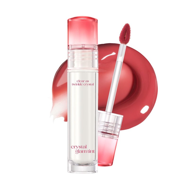CLIO PROFESSIONAL CLIO Crystal Glam Tint, Glossy Lip Tint with Glass-Like Shine, Lightweight Buildable Lip Stain, Long-Lasting Color, Non-Sticky, Rose Extract, Korean Lip Tint (020 VANILLA APPLE) - Image 1