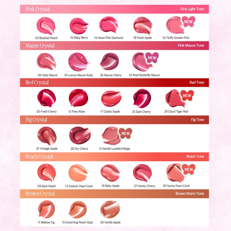 CLIO PROFESSIONAL CLIO Crystal Glam Tint, Glossy Lip Tint with Glass-Like Shine, Lightweight Buildable Lip Stain, Long-Lasting Color, Non-Sticky, Rose Extract, Korean Lip Tint (020 VANILLA APPLE) - Image 3