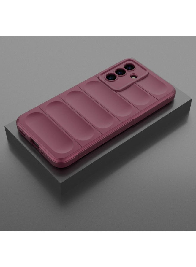 Phone case cover Magic Shield TPU + Silicone Shockproof Phone Case For  Samsung Galaxy A17 (Wind Red) - Image 3