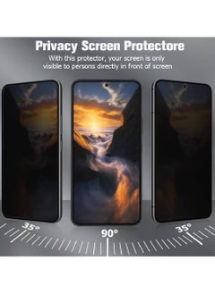 NAFO [2+2 Packs] For Samsung Galaxy S23 Plus Privacy Screen Protector With 2 Packs Camera Lens Protector, Fingerprint Unlock, 9H Hardness, Scratch Resistant, Bubble-Free, Tempered Glass For Galaxy S23 Plus 5G 16.76 Cm  - Image 3