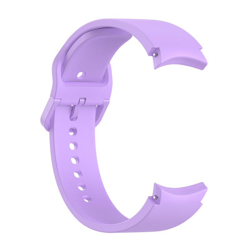 Replacement Strap For Samung Galaxy Watch4 40mm / 44mm Silicone Flat Buckle Watch Band(Purple) - Image 3