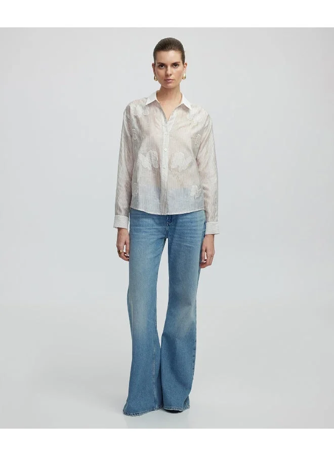 Ipekyol  Regular Fit Appliqued Shirt for Women | Best Price UAE