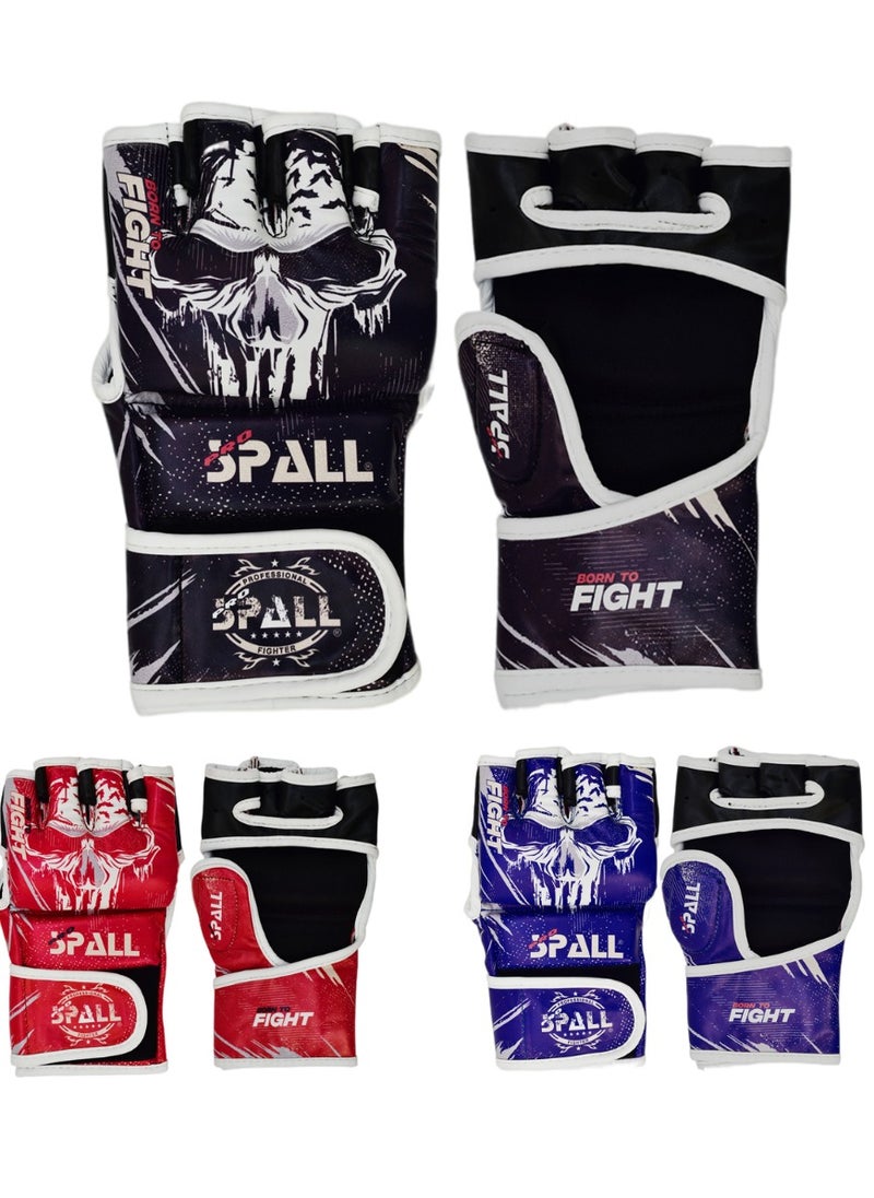 Spall Mma Gloves Boxing Gloves For Men Women Pu Art Leather More Padding Fingerless Punching Bag Gloves For Kickboxing, Sparring, Muay Thai And Heavy Bag  - Image 3