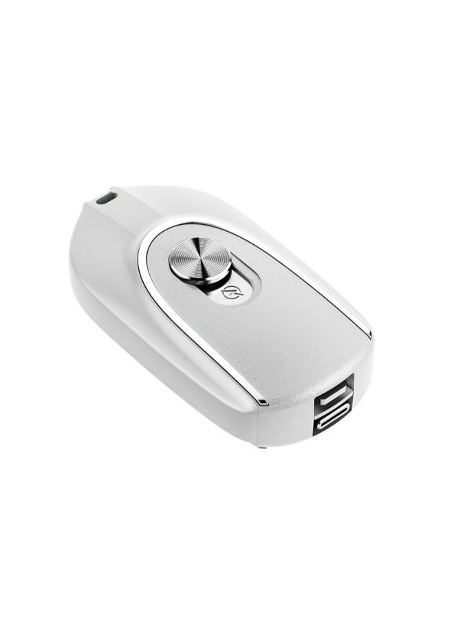 Keychain Portable Charger for iPhone, 1700mAh Mini Power Emergency Pod, Ultra-Compact External Fast Charging Power Bank Battery Pack, Key Ring Cell Phone Charger,Small Charger for AirPods SILVER - Image 1