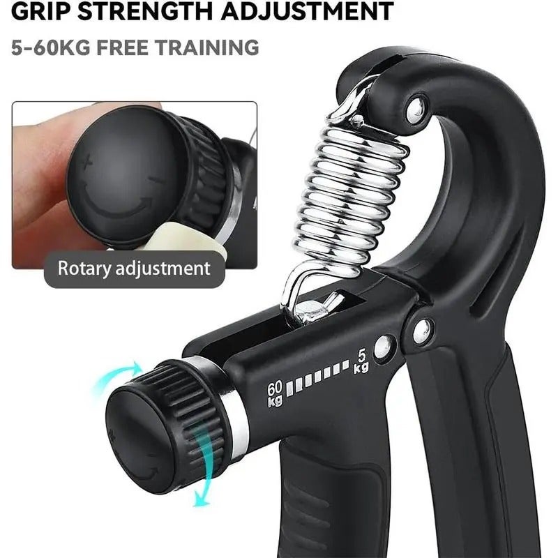 PETO Hand Grip Strengthener Grip Adjustable Resistance Hand Gripper, gripper , forearm veins, Finger Exerciser, Finger Stretcher, Grip Ring Stress Relief Grip Ball For Athletes, Boyfriend Gift - Image 3