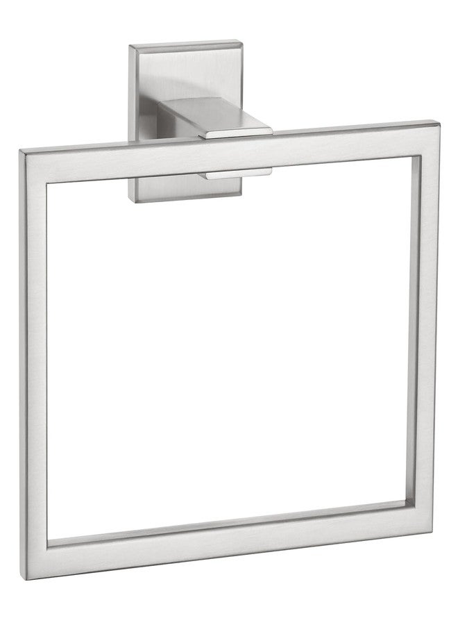 أنجل سيمبل حامل مناشف يد بسيط بزاوية من النيكل المصقول، حلقة منشفة حمام مربعة من الفولاذ المقاوم للصدأ SUS 304، مثبت على الحائط، 7.09 بوصة - Image 1