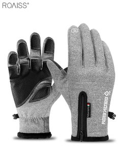 roaiss Outdoor Waterproof Gloves In Winter Men'S And Women'S Universal Touchable Screen Thermal Gloves Cycling Ski Climbing Gloves  - Image 2