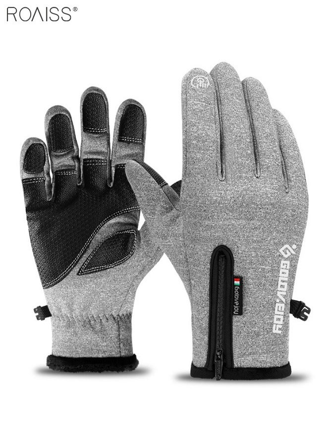 roaiss - Outdoor Waterproof Gloves In Winter Men'S And Women'S Universal Touchable Screen Thermal Gloves Cycling Ski Climbing Gloves - Image 1