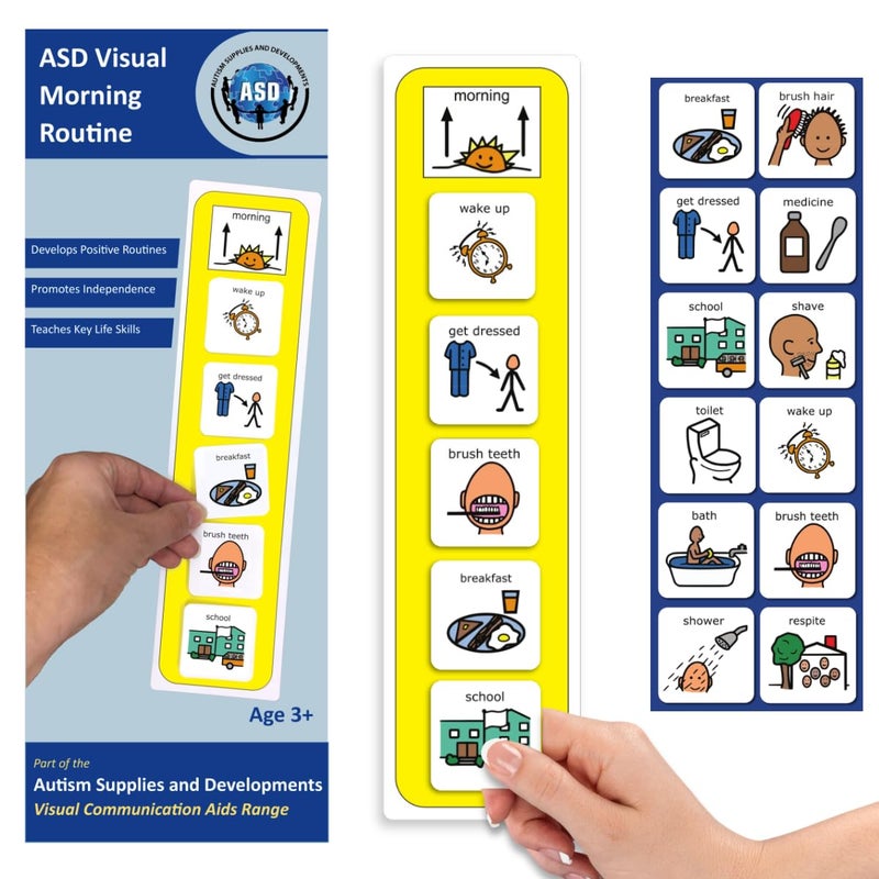 Autism Supplies And Developments Plastic Visual Morning Routine (English)  - Image 1