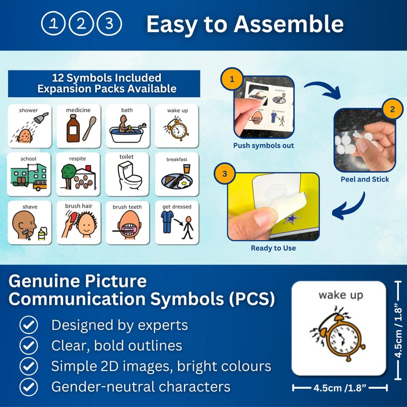 Autism Supplies And Developments Plastic Visual Morning Routine (English)  - Image 5