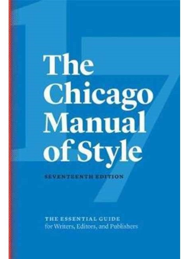 The Chicago Manual of Style 17th Edition - Hardback
