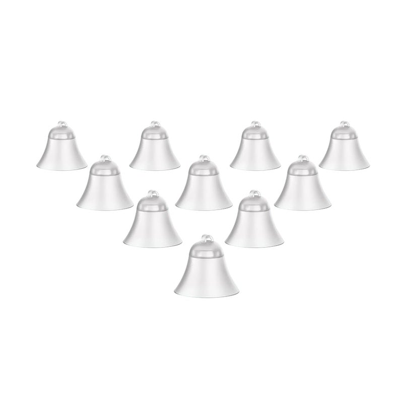 Silver Bell Shape Ear Domes for Hearing Aids - 10 Pack