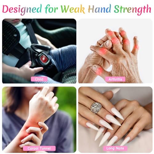 Nano Shield Buckle Release Tool, Easy Unbuckle Tool Button Pusher for Older Kids, Seniors, Long Nails, Quickly Unbuckle Your Kids in School Drop-Offs and Travel, Fits 5 Point Harness & All Button Buckles - Image 5