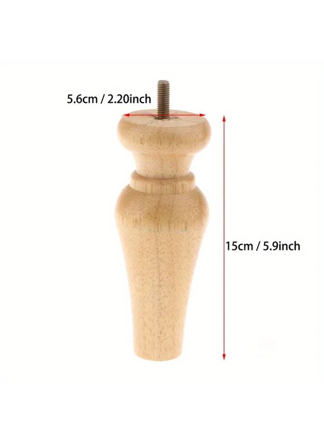 Burlywood Wood Sofa Legs Unique Irregular Shape Furniture Supports Replacement - Image 4