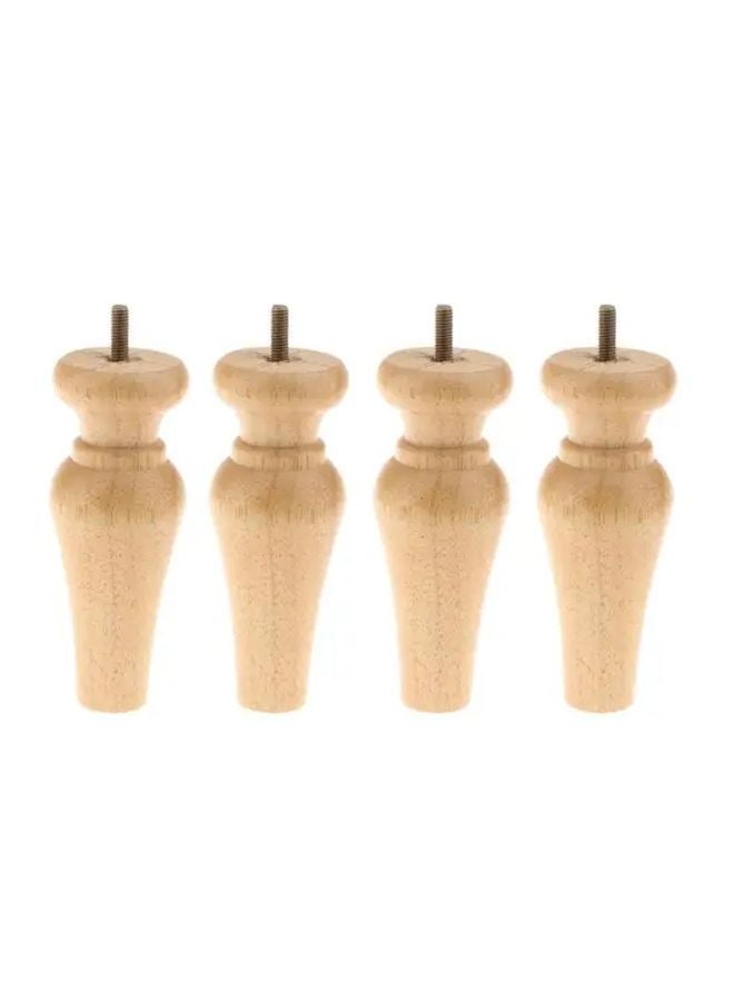 Burlywood Wood Sofa Legs Unique Irregular Shape Furniture Supports Replacement - Image 3