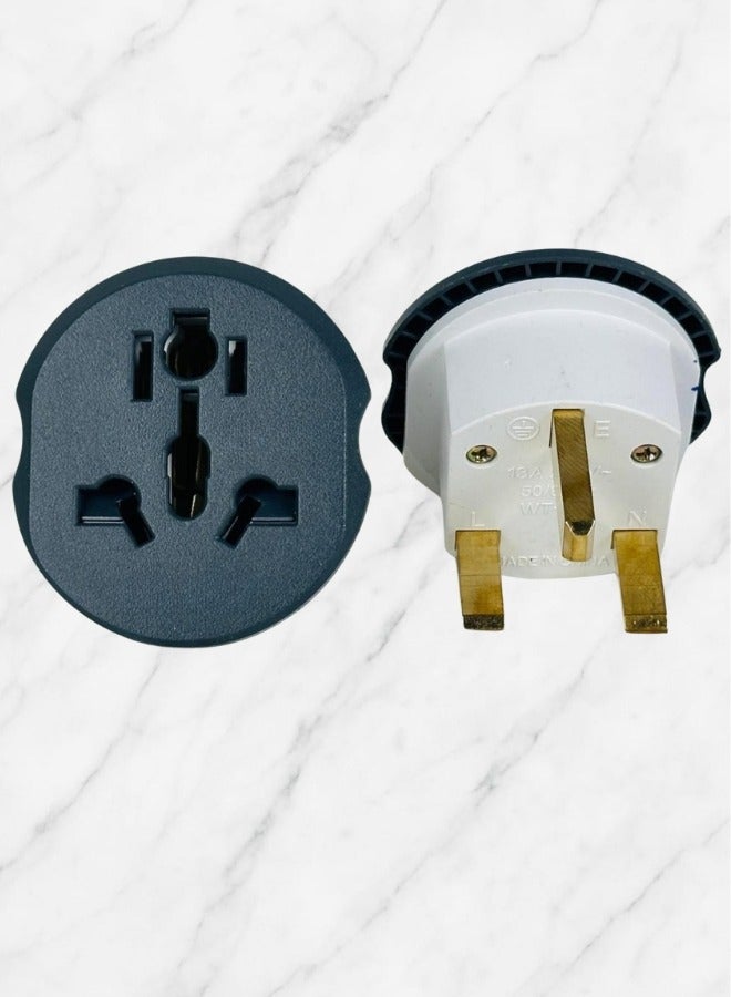 5 Pcs Travel Adapter, Plug Adapter, Universal Adapter USA, Australia, UK, Europe, Travel conversion EU Plug, Compact size. Compatible with plug types. Type A,B,C,D,E,F,G,I,J,K,L. ((Pack of 5)) - Image 3