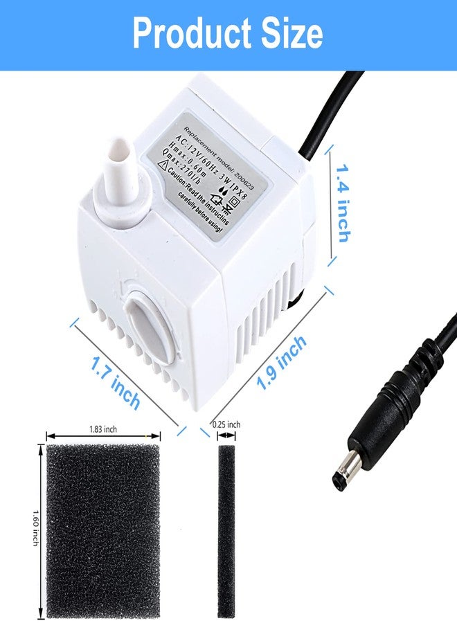 HORTHERO 2 Pack AG Garden Pump with 20 Filters, Ultra Quiet Hydroponics Growing System Pump Fit for Harvest Bounty Farm Extra Ultra All Model - Image 5