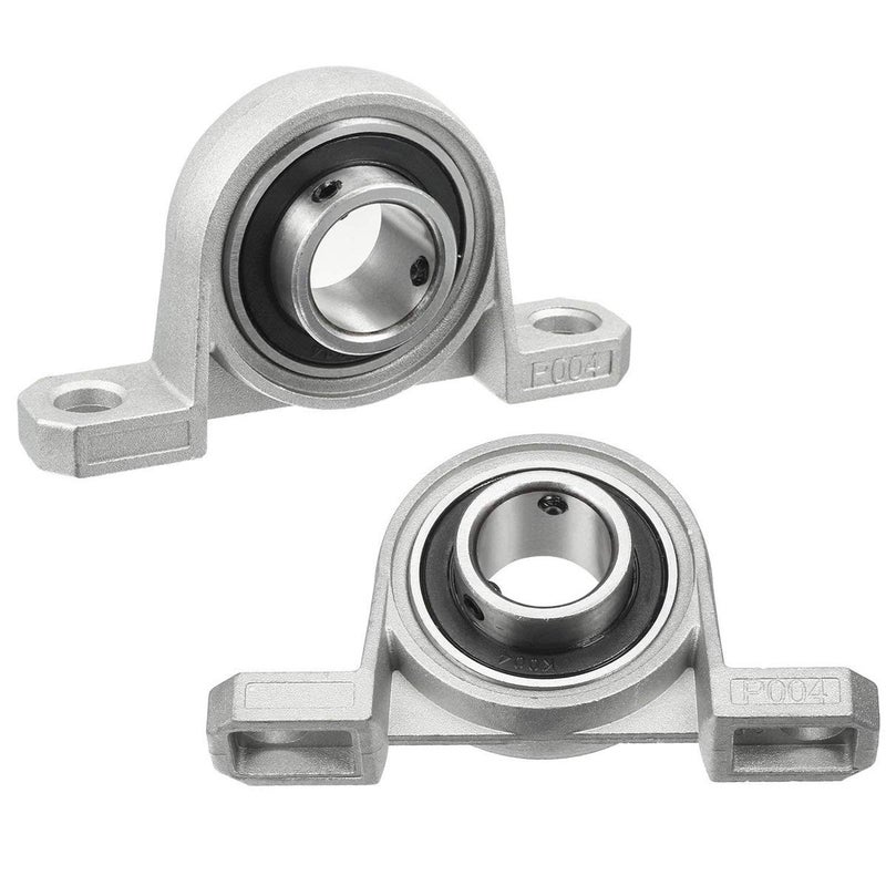 COMOK 2pcs KP004 Long 99mm Inner Diameter 22mm Zinc Alloy Inner Ball Mounted Pillow Block Insert Bearing - Image 1