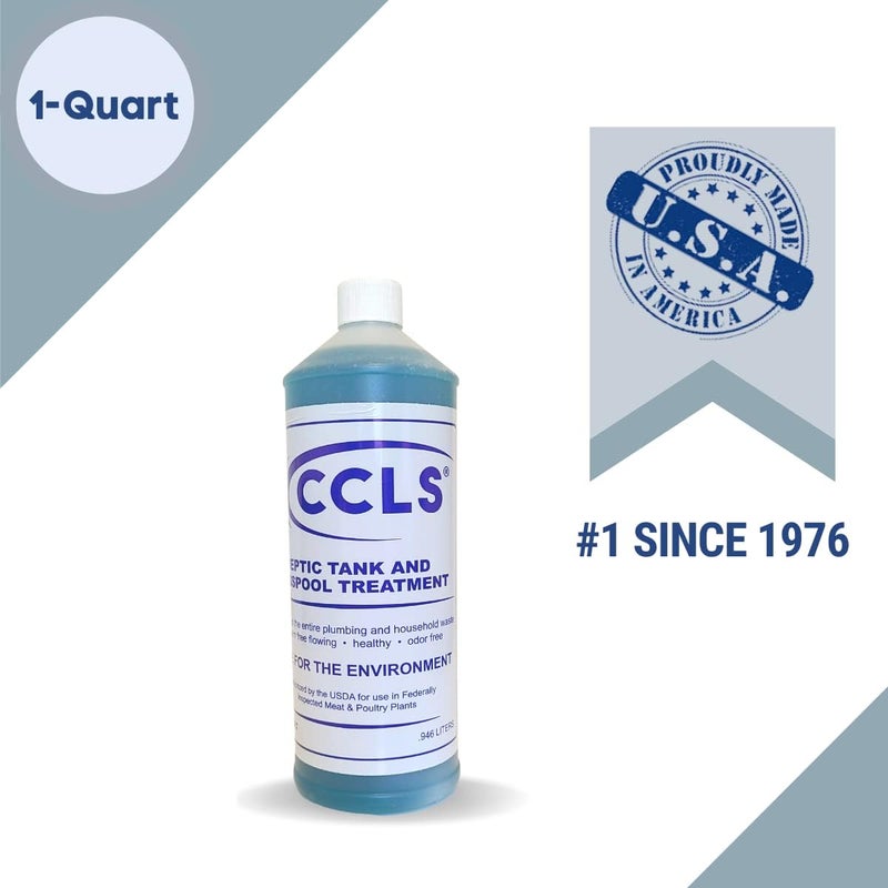 ccls Septic Tank and Cesspool Treatment Additive/Organic Enzyme Producing Bacteria/Non-Toxic/Non-Hazardous/Non-Corrosive (1-Quart) - Image 2