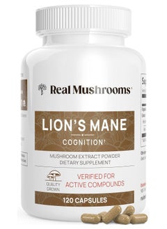 Real Mushrooms Real Mushrooms Store Lion's Mane Cognition 120 Capsules  - Image 1