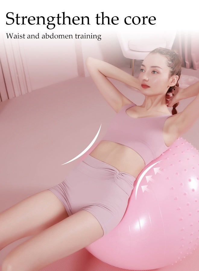 DUNISO Anti-Burst Yoga Ball,Balance Ball with Quick Pump ,Physical Therapy, Fitness Equipment for Home  and Gym,Stretching and Core Training, Improves Balance - Image 3