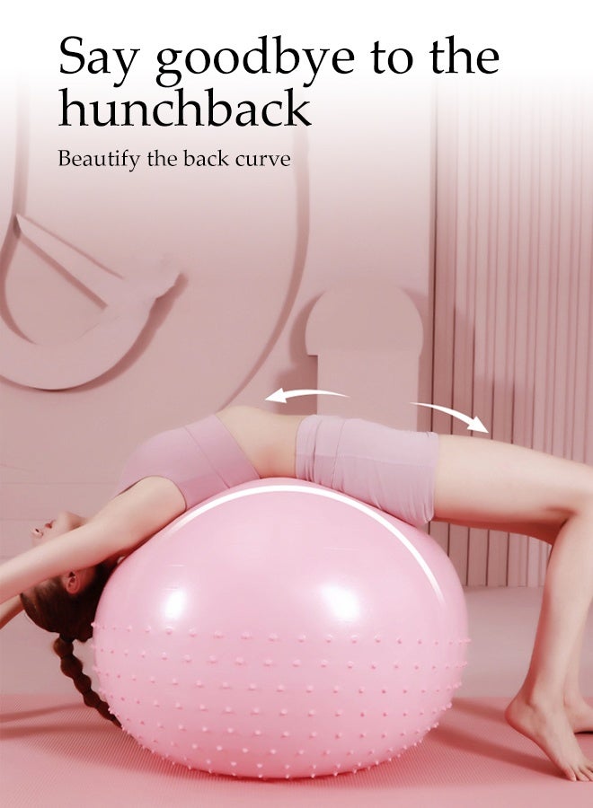 DUNISO Anti-Burst Yoga Ball,Balance Ball with Quick Pump ,Physical Therapy, Fitness Equipment for Home  and Gym,Stretching and Core Training, Improves Balance - Image 4
