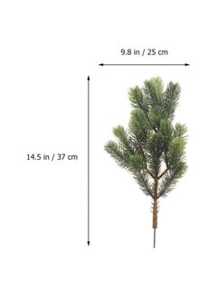 WYBOT 2pcs Artificial Pine Branches Pine Picks Needles for  Wreath Garland Holiday Home Garden Decor (Pattern 2)  - Image 2