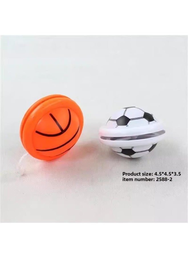 Gift Cable Yo-yo Yo-yo Football Basketball Smiley Face Expression Egg Game Machine Ball Children's Toy Cross-border-Color:Yo-Yo: 2148  - Image 3