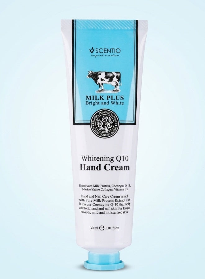 Milk Plus Whitening Q10 Hand Cream Beauty Buffet 30 ml Nourishing Moisturizing Hand Cream Brightening Soft Smooth Skin Care