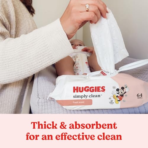 Huggies Simply Clean Fresh Scent Baby Wipes, 11 Flip-Top Packs (704 Wipes Total), Packaging May Vary - Image 4
