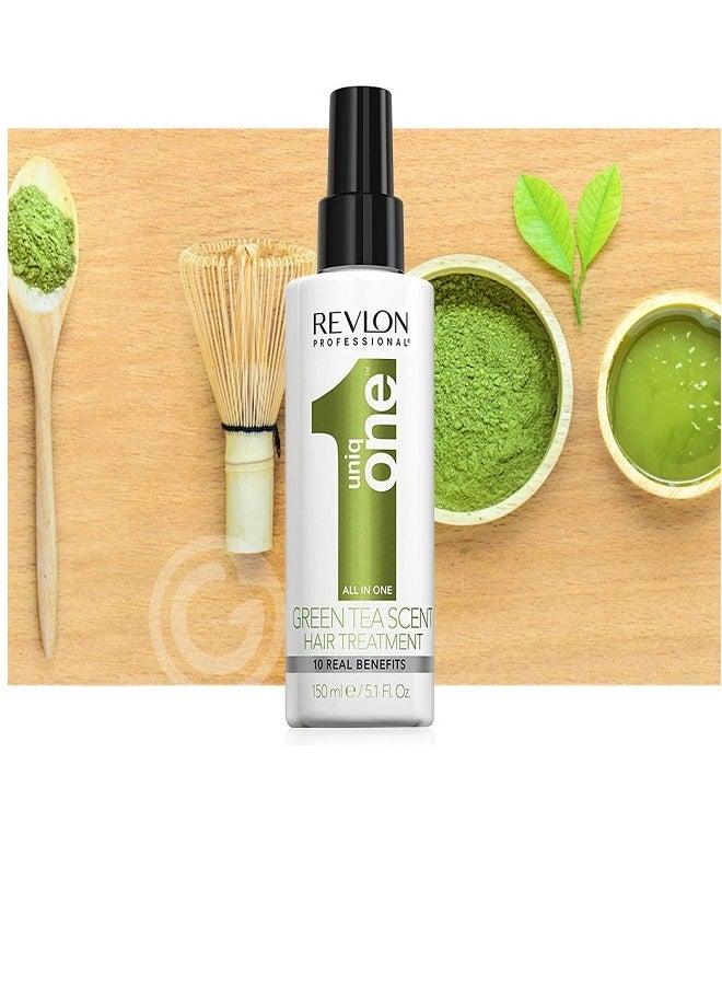 Revlon UNIQ ONE الكل في واحد علاج الشعر برائحة الشاي الأخضر 150 مل - Image 2