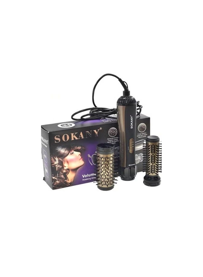 sokany Sokany 1x2 Rotating Hair Dryer Brush 1000W Hair Styling Brush SD-903 with 1 Year Warranty  - Image 1