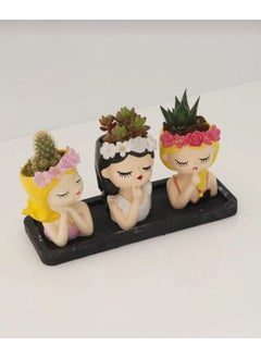 Taşdevri Life Tasdevri Life Succulent Girls 3 Piece Flower Pot Set  - Image 2